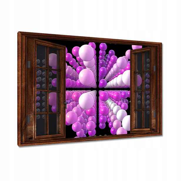 Obrazy 120x80 Fialový Matrix