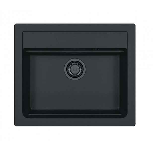 Alveus Atrox - Granitový dřez 59x50 cm, deep black 1149207