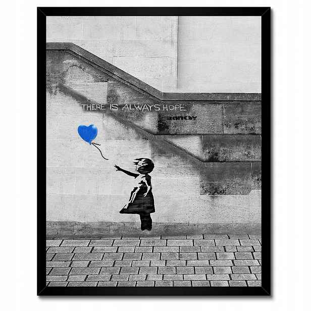 Plakáty v rámu 40x50 Banksy Always Hope Mural