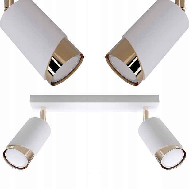 Závěsná stropní lampa lustr stropní svítidlo Led 40W kovová Tuba Loft Bílá