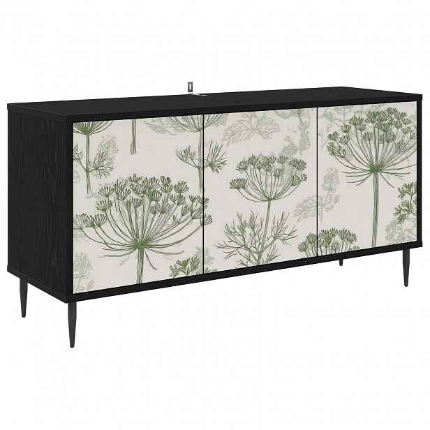 vidaXL Televizní skříň GOTHA 102 x 33 x 51 cm Černý dub