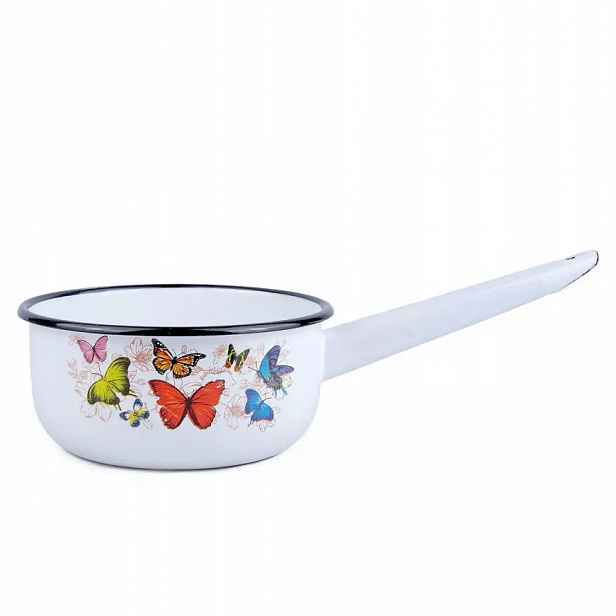 Rendlík email 16 cm, 1,5 l Motýli