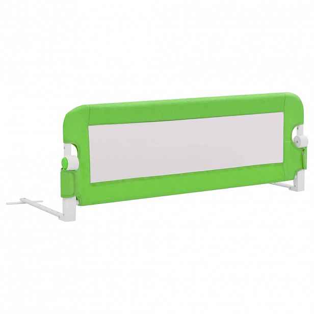 vidaXL Dětská zábrana k postýlce zelená 120 x 42 cm polyester