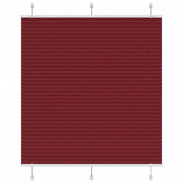 vidaXL Plisovaná roleta Bordeauxská červená 120x150 cm Šířka látky