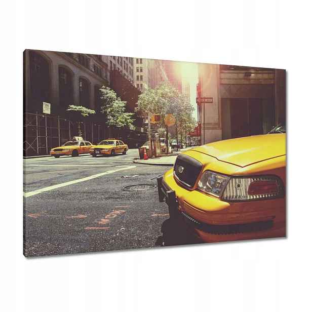 Obrazy 100x70 Žluté taxíky Taxi Taksi