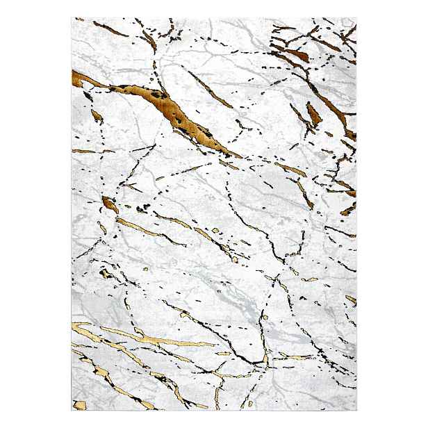 Kusový koberec Allure 1963 white/gold, 80x150, bílá, kancelář, Dywany Łuszczów