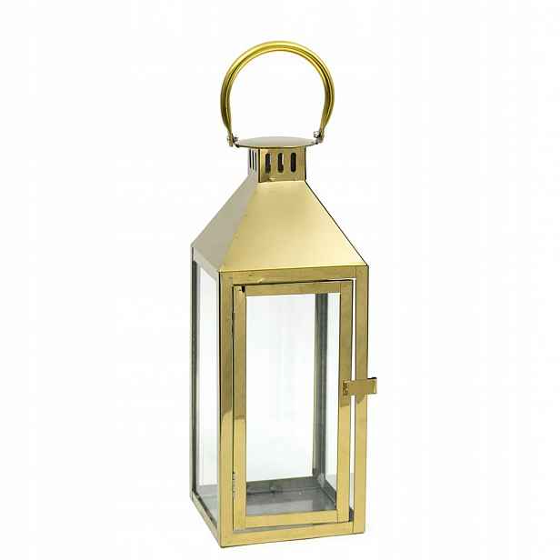 Lampion Zlatý Kovový Leštěný 47 cm Moderní Lampa 45 50