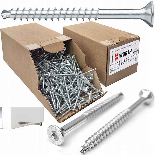 Šrouby Timtec Plus 4x50 Torx Nahrazují Assy Konfirmáty Wurth 500kusů