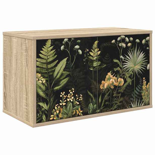 vidaXL Nástěnná TV skříň RHENEN 69 x 33 x 40 cm Dub sonoma