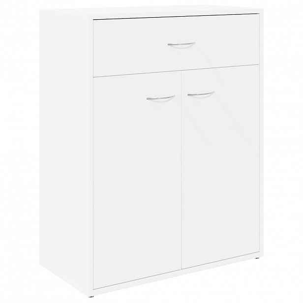 vidaXL Příborník bílý 60 x 30 x 75 cm kompozitní dřevo