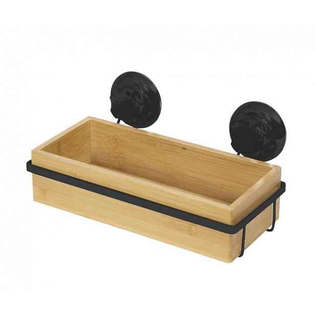 Compactor Bestlock - Polička 28x15x13 cm, bambus/černá RAN10211