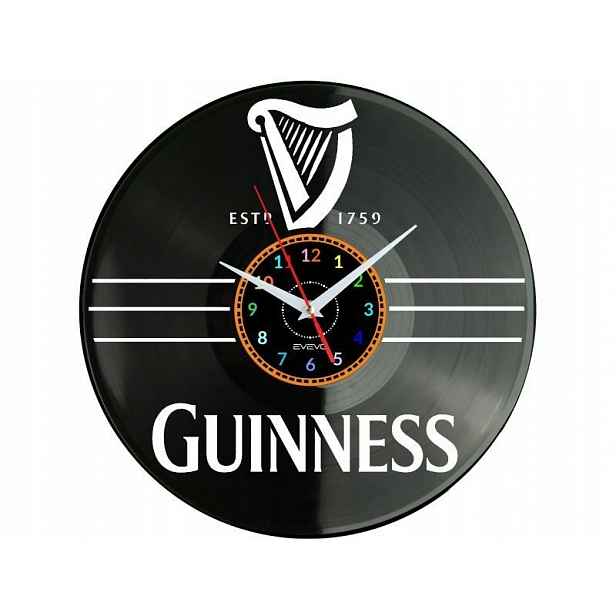 Guinness Emblem Nápad na Dárek Nástěnná Dekorace z vinylové desky
