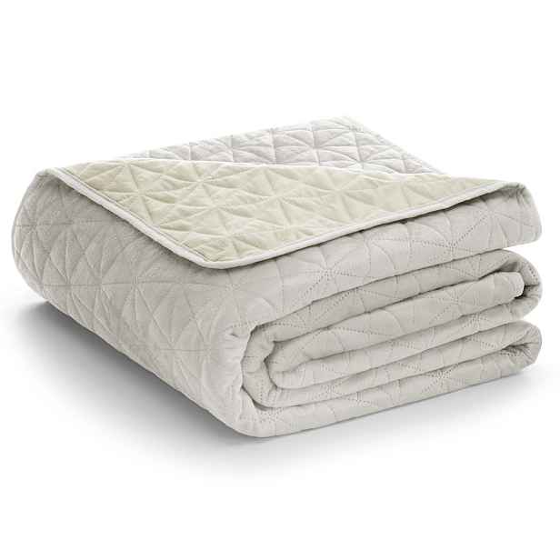 Restilo Prošívaný přehoz na postel LAILA 170x210 krémový