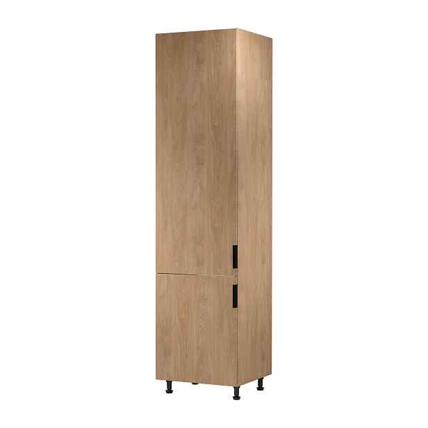 Skříň na vestavnou lednici SALERNO - šířka 60 cm, dub, levé provedení