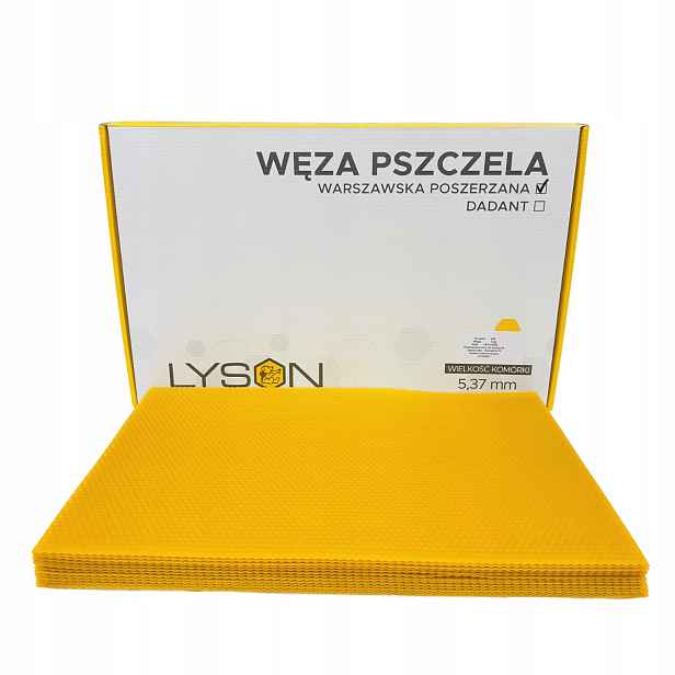Včelí mezistěna Varšavská Rozšířená Zkoušená přírodní Vosk 1 kg