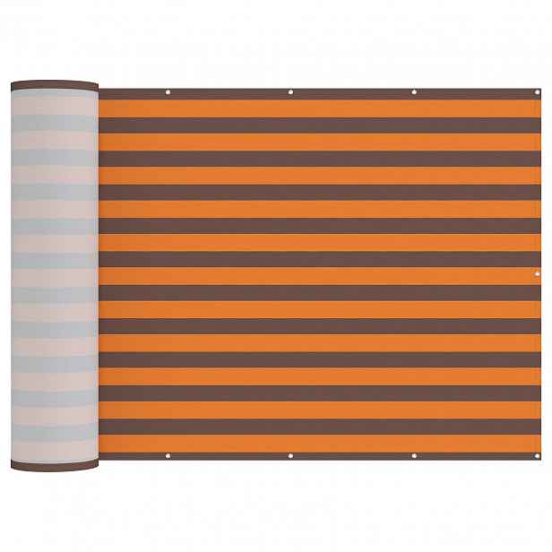 vidaXL Zástěna na balkon 150 x 500 cm Látka s PU povrchovou úpravou