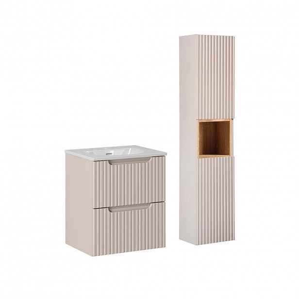 Petits-meubles KOUPELNOVÝ NÁBYTEK 50cm Riva 2er-Set Kašmír