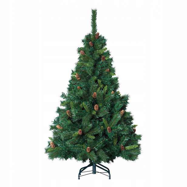 Umělý Vánoční Stromek 150 CM Hustý S Kovovým Stojanem Plast