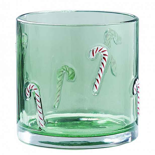 Butlers X-MAS Lucerna "Candy Cane" 10 cm - zelená