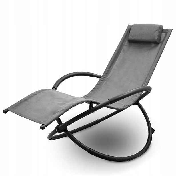 Relaxační lehátko zahradní houpací křeslo Antracyto