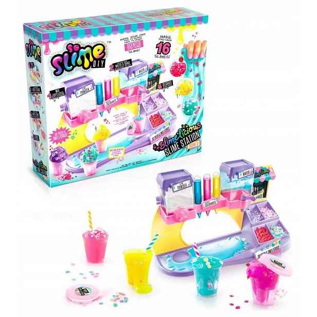 So Slime Stanice Továrna Slime Příslušenství Sada Slime Gluty Hmotnost Samolepky