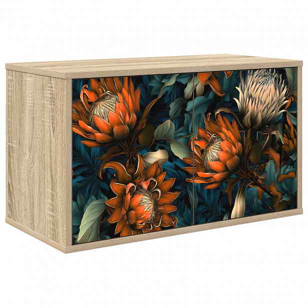 vidaXL Nástěnná TV skříň LOCHEM 69 x 33 x 40 cm Dub sonoma