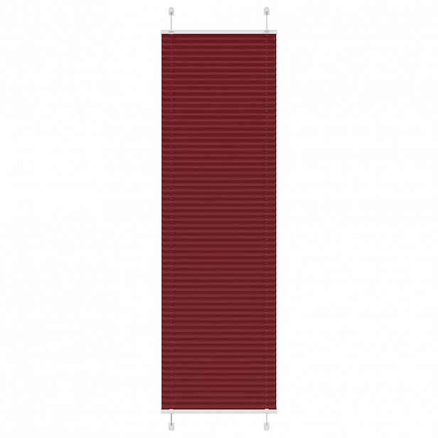vidaXL Plisovaná roleta Bordeauxská červená 55x200 cm Šířka látky