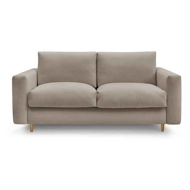 Taupe pohovka na každodenní spaní/rozkládací 200 cm Cocoone – Bobochic Paris
