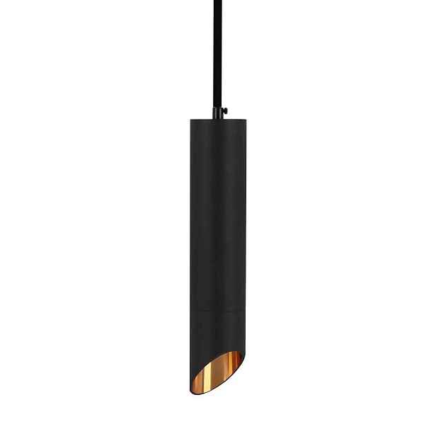 Závěsná lampa černo-zlatá GU10 1-bodová V-tac