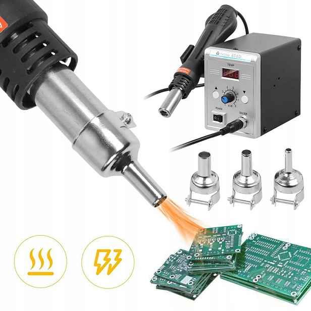 Pájecí stanice Hot Air Horkovzdušná páječka Sada 858D 700W