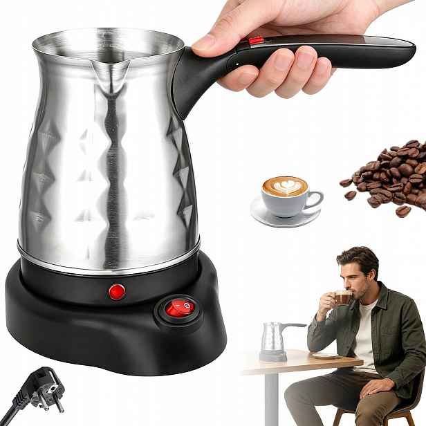 Elektrický Kelímek Na Tureckou Kávu Elektrický Kávovar 600 W 500 ML