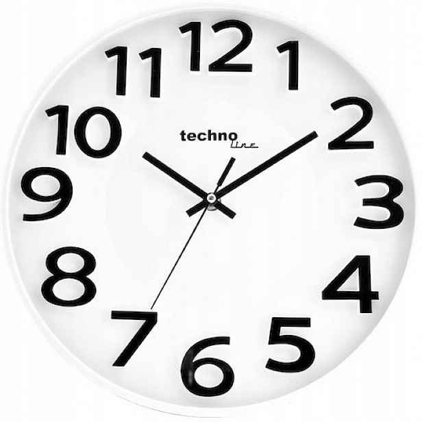 Elektronické nástěnné hodiny do kuchyně Technoline bílé 30cm