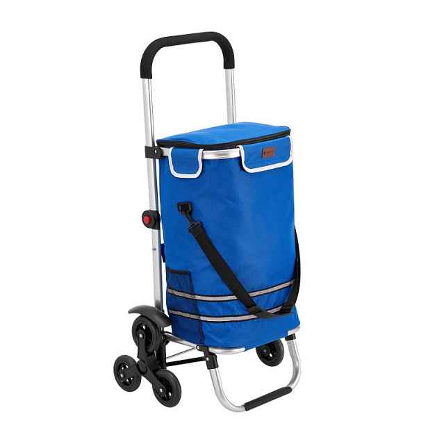 Juskys 106569 nákupní vozík modrý 56 l