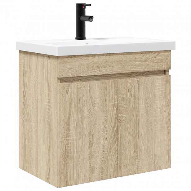 vidaXL Koupelnová skříňka s baterií Dub sonoma 61 x 40 x 74,5 cm