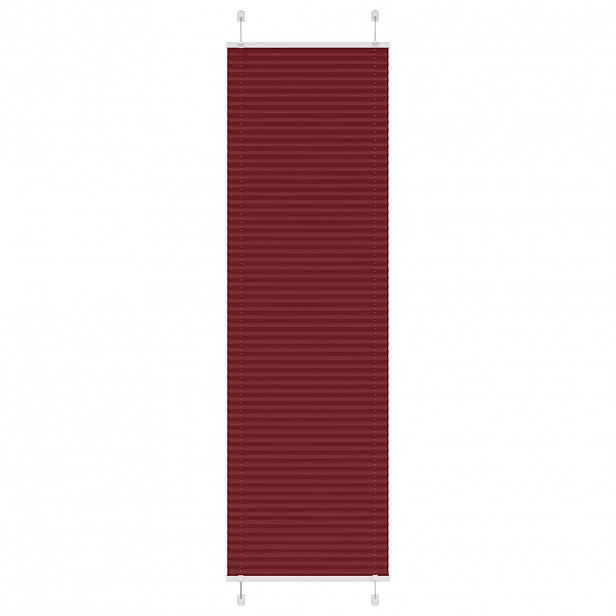 vidaXL Plisovaná roleta Bordeauxská červená 65x200 cm Šířka látky