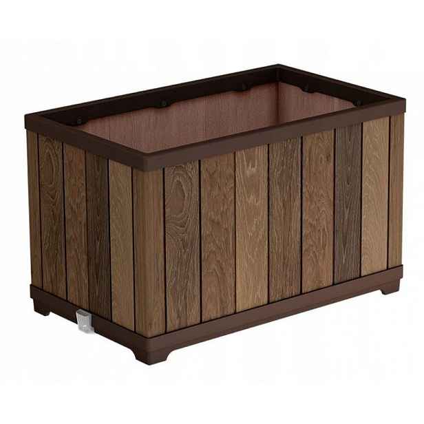 Obdélníkový Květináč Keter Planter Decocoat Walnut
