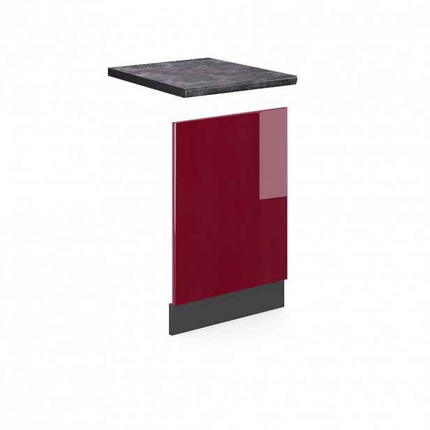Vicco PŘEDNÍ PANEL R-Line Červená 45 cm , PD Antracit