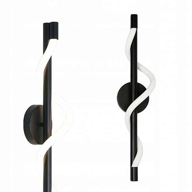 Černá nástěnná lampa s moderním designem 12W Led, změna barvy Light Prestige