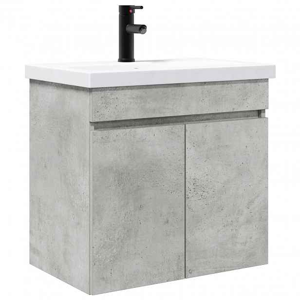 vidaXL Koupelnová skříňka s baterií Betonově šedá 61 x 40 x 74,5 cm