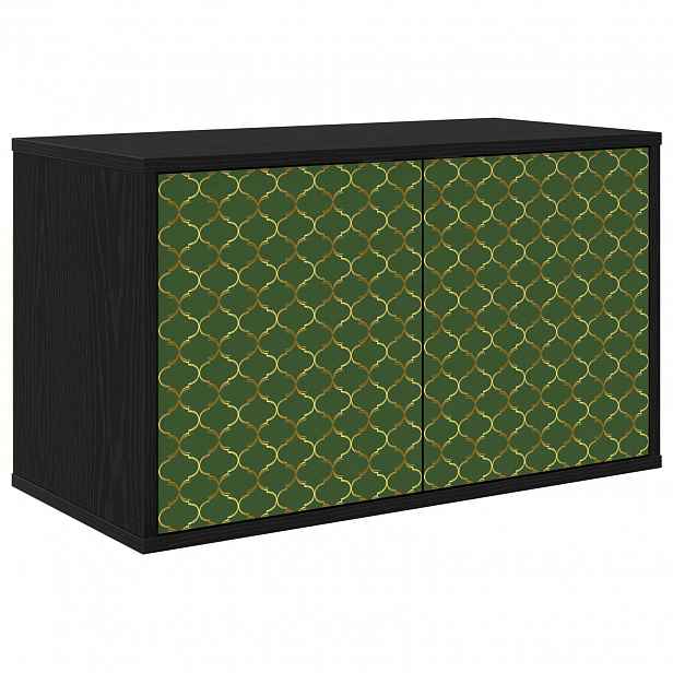 vidaXL Nástěnná TV skříň GELEEN 69 x 33 x 40 cm Černý dub