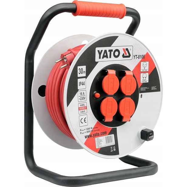 Yato Prodlužovací Kabel Na Plastovém Bubnu YT-8107 40 M