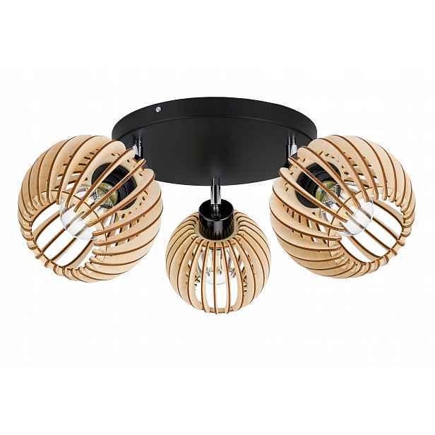 Lampa stropní svítidlo stropní lustr pohyb loft Dřevo 3