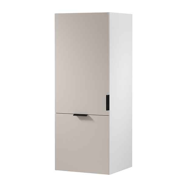 Horní kuchyňská skříňka SALERNO - šířka 60 cm, bílá / béžová, levé provedení
