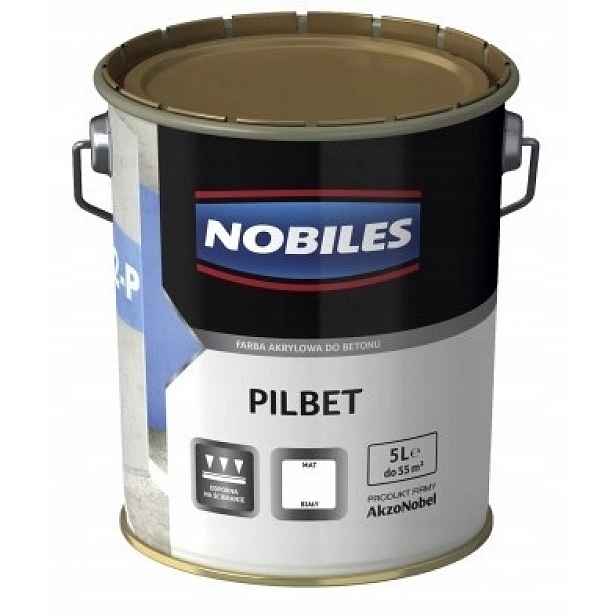 Nobiles Pilbet Barva Na Betonové Podlahy 5L Bílá