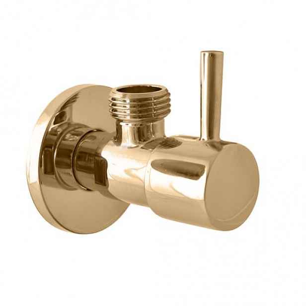 Rohový ventil RAV Slezák 1/2"x3/8" zlatá lesklá RV0238Z