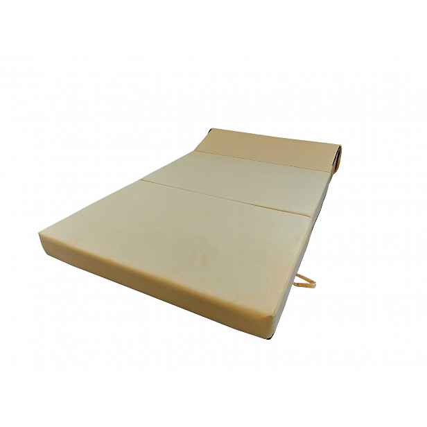Skládací matrace pro hosty BEDDIO 120x200 - žlutá