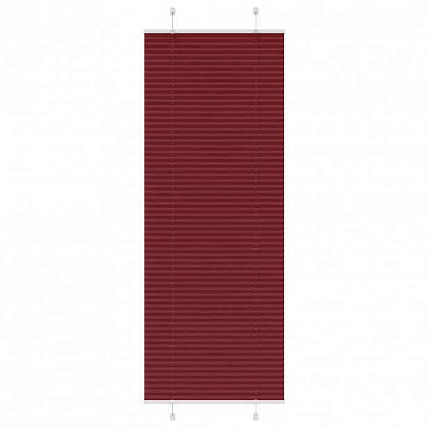 vidaXL Plisovaná roleta Bordeauxská červená 75x200 cm Šířka látky
