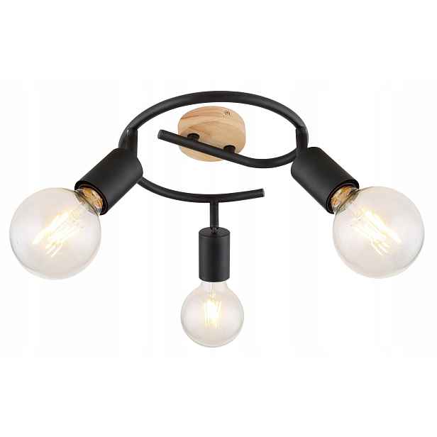 Černá spotová reflektorová lampa Pablo industriální pro osvětlení Rabalux
