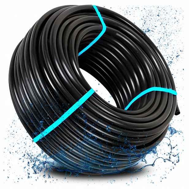 rozvodné potrubí na zavlažování, těsné Pe Fi 16 mm Hadice 100 m Silná