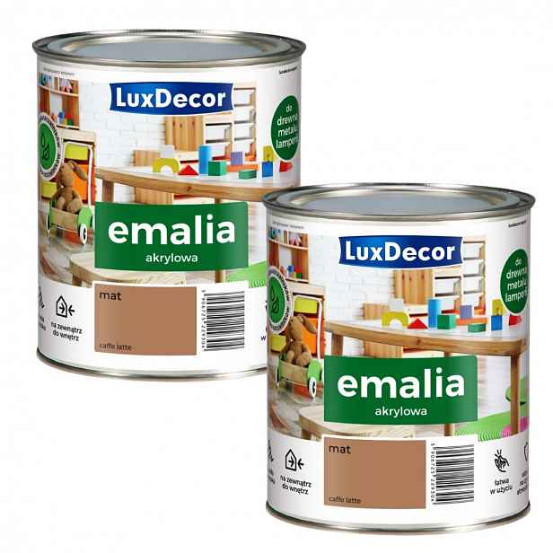 Sada 2KS Luxdecor Univerzální Smalt 0,75L Caffe Latte Mat
